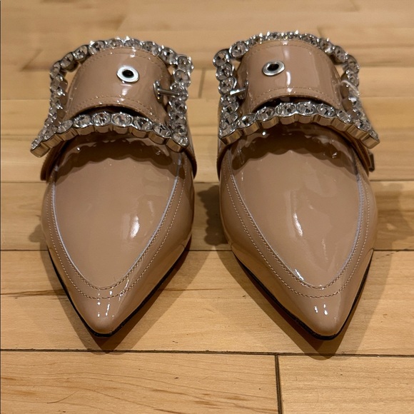 Maison Martin Margiela Beige Crystal-Trimmed Mules - Picture 9 of 13